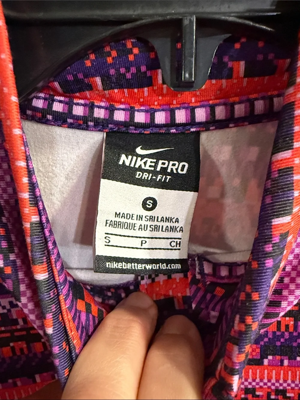 Nike Pro Dri Fit 1/2 Zip Pullover Top